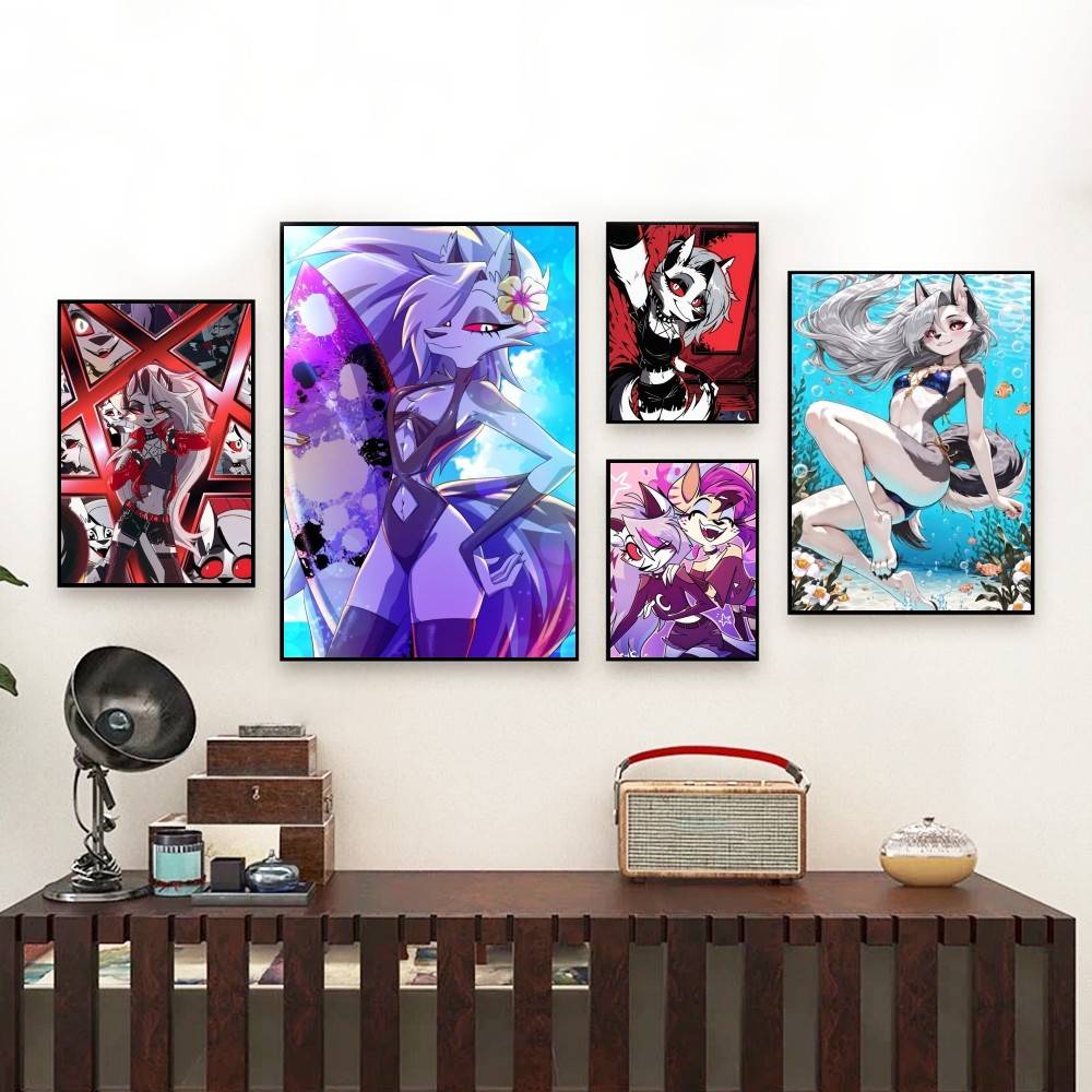 Home Cinema Wallpaper - Helluva Boss Loona ポスター パーフェクトスペースステッカー 自己粘着式