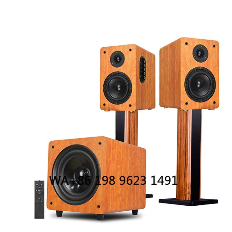 Audio Home Cinema - 8インチ150W RMS木製パワードサブウーファースピーカー、ディープベース、プロフェッショナルオーディオ、ホームシアター、映画館、エンターテイメントサウンドシステム用