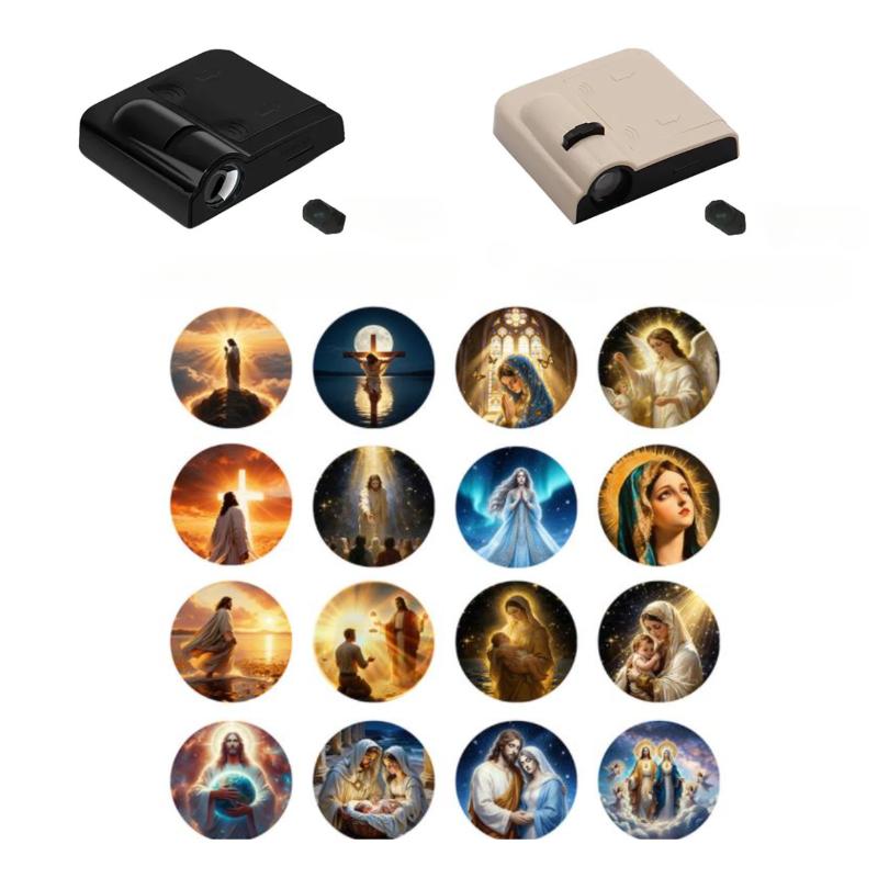 Home Cinema Led Projector - 1 ランプ + 16 写真キリスト教会マリー投影ランプ LED