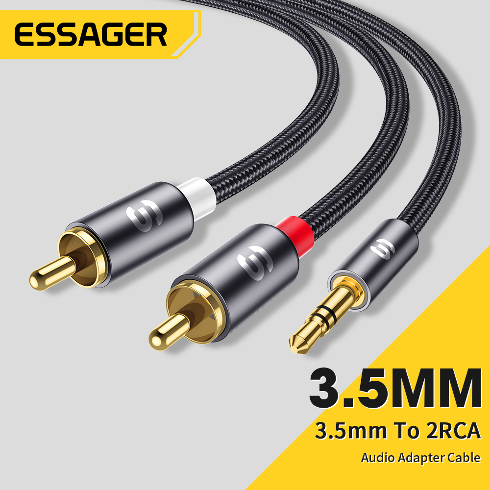 Genius Home Cinema - Essager RCA オーディオケーブルステレオ 3.5 ミリメートルに 2RCA