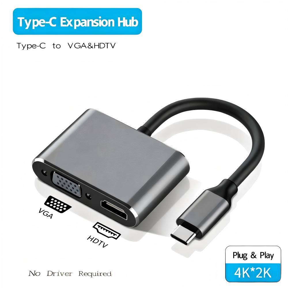 USB 3.0/TYPE-C to HDMI VGAアダプタ - Home Cinema Usb のレビューと価格