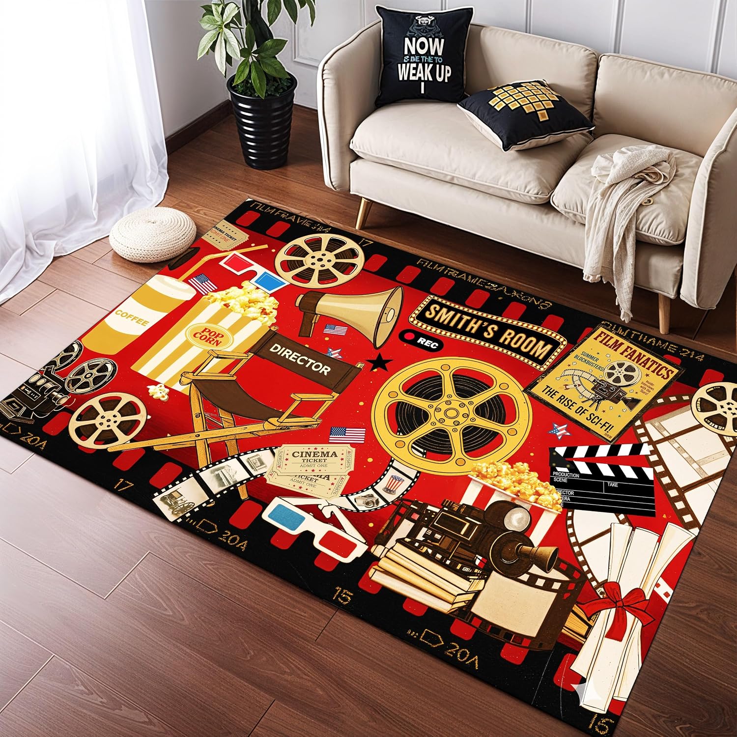 カスタムネームシネマテーマカーペット、ホームシアターメディア - Home Cinema Night のレビューと価格