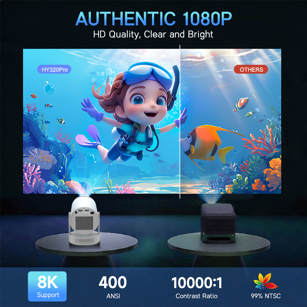 Magcubic Android 14 ネイティブ1080P - Home Cinema Night のレビューと価格