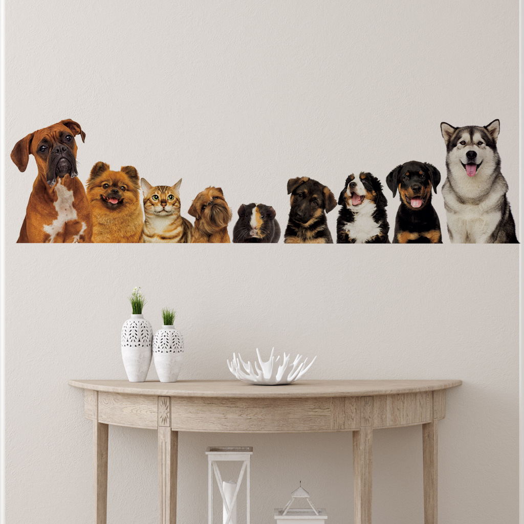 かわいい猫と犬のウォールステッカー,家の装飾,壁紙,楽しい, - Home Cinema Wallpaper のレビューと価格