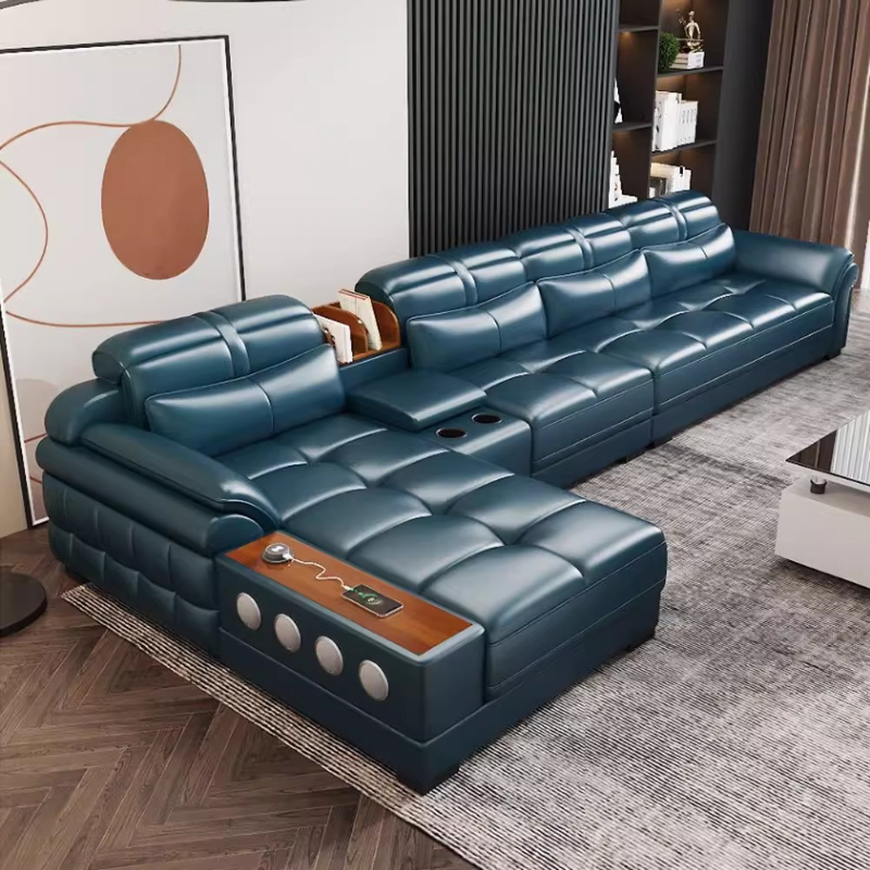 本革製の小さなアパート用ソファ 高級アパート用ソファ 映画館 - Home Cinema For Small Room のレビューと価格