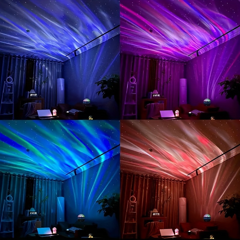 USB LED ナイトライト星空プロジェクターランプオーロラ - Home Cinema Led Projector のレビューと価格