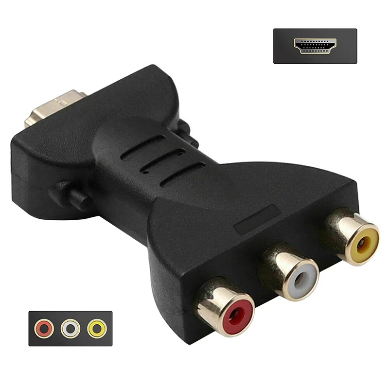 AV-HDTVコンポジットアダプター 3 RCA（赤、白、黄 - Home Cinema Player のレビューと価格