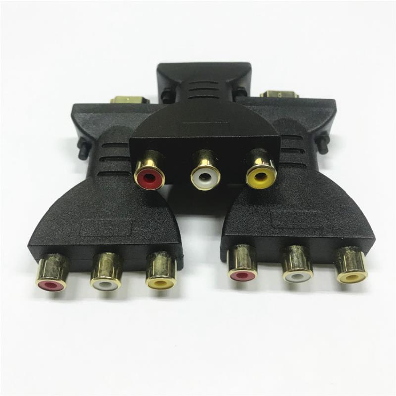AV-HDTVコンポジットアダプター 3 RCA（赤、白、黄 - Home Cinema Player のレビューと価格
