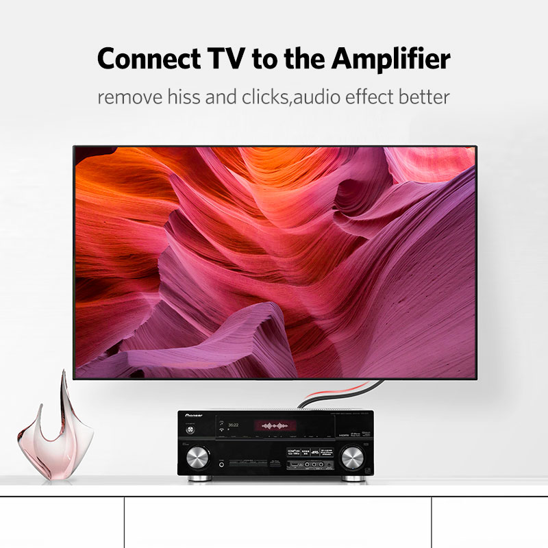 Ugreen-オーディオケーブルオス-オス,金メッキ,2m, - Genius Home Cinema のレビューと価格
