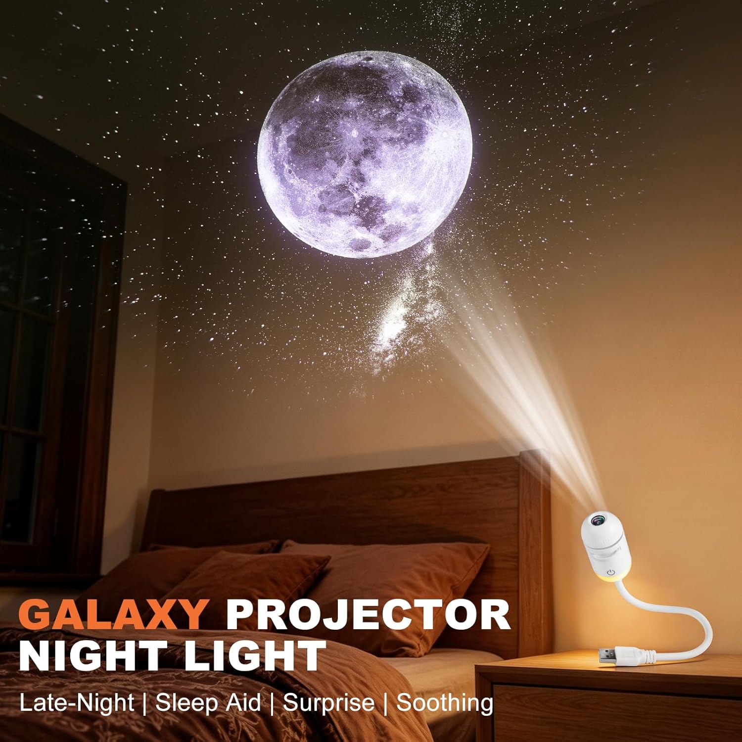 ギャラクシープロジェクターナイトライト、スタープロジェクター - Home Cinema Led Projector のレビューと価格