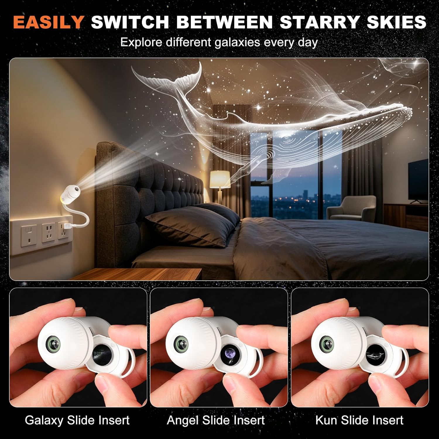 ギャラクシープロジェクターナイトライト、スタープロジェクター - Home Cinema Led Projector のレビューと価格