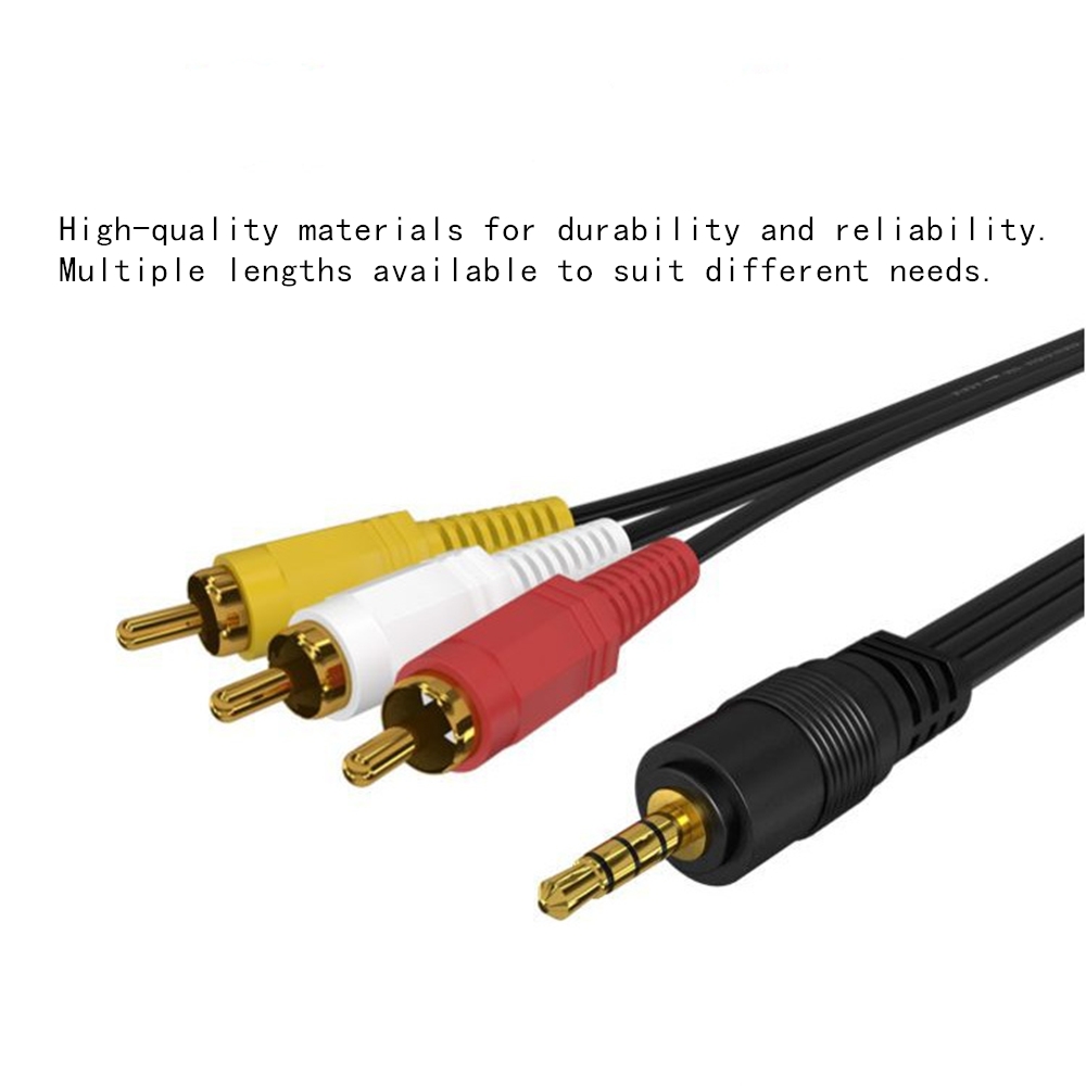 3.5 ミリメートルに 3 RCA オーディオビデオケーブル - Genius Home Cinema のレビューと価格