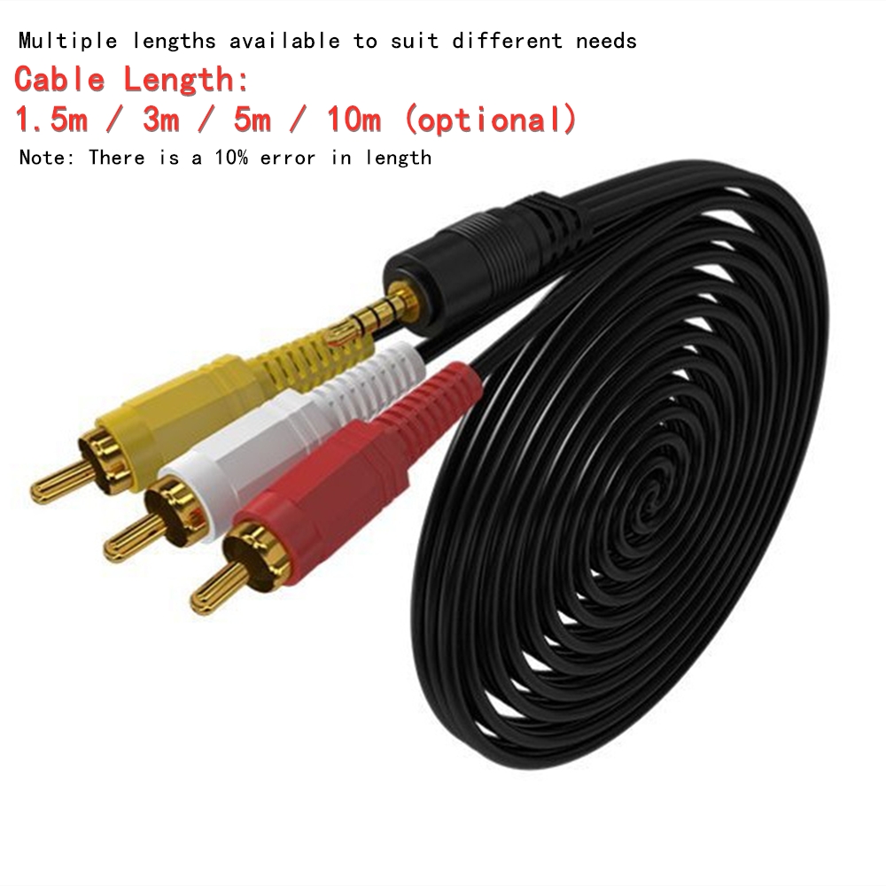 3.5 ミリメートルに 3 RCA オーディオビデオケーブル - Genius Home Cinema のレビューと価格
