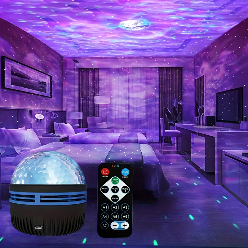 LED 水の波紋プロジェクターライト雰囲気回転投影ランプリモ - Home Cinema Led Projector のレビューと価格