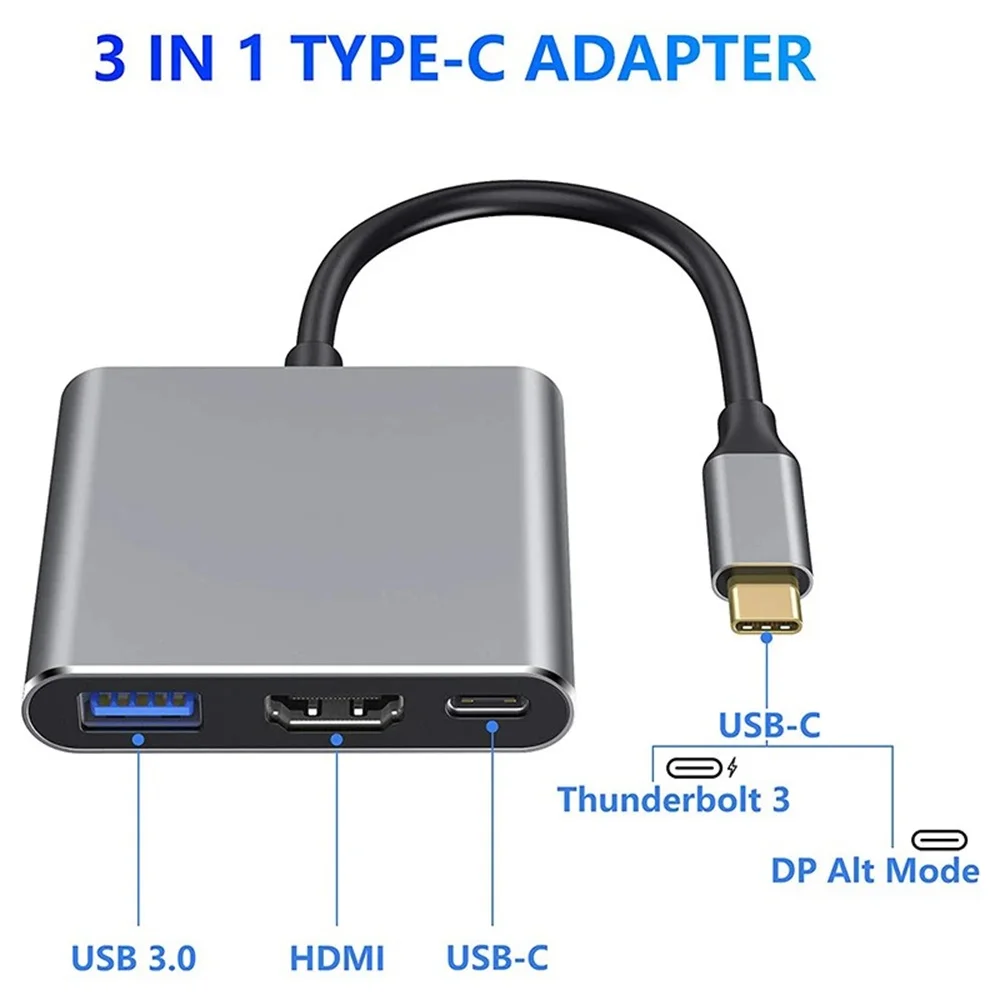 USB C ハブ 3-in-1 マルチポートアダプター、4K - Home Cinema Usb のレビューと価格