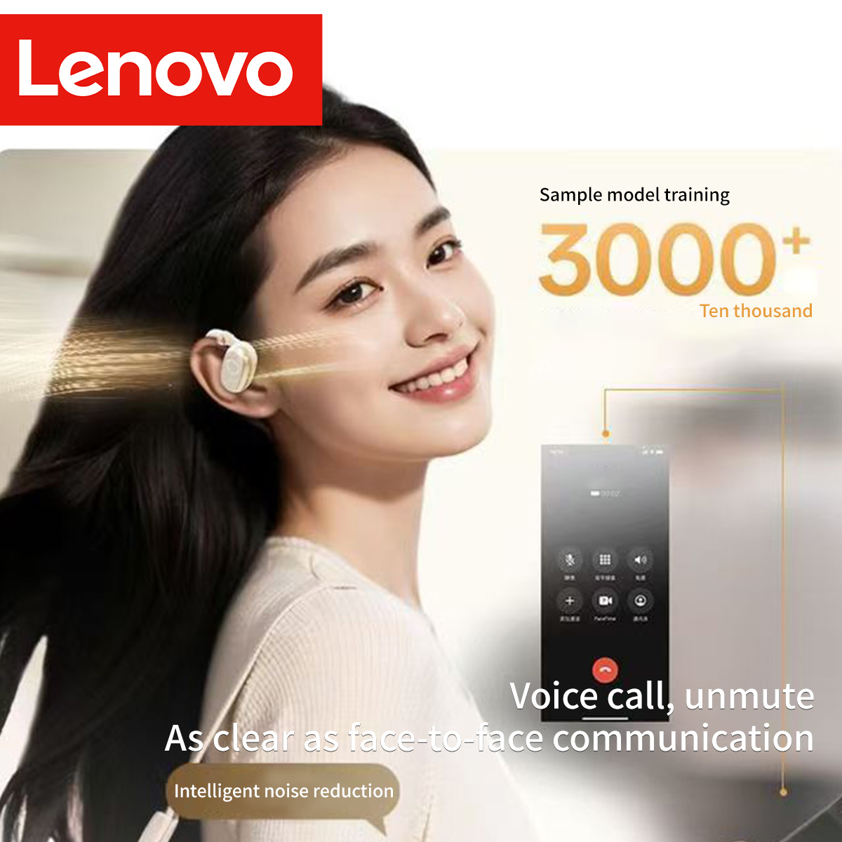 Lenovo EA366 オープンイヤー ワイヤレスヘッドホ - Home Cinema Amazon のレビューと価格