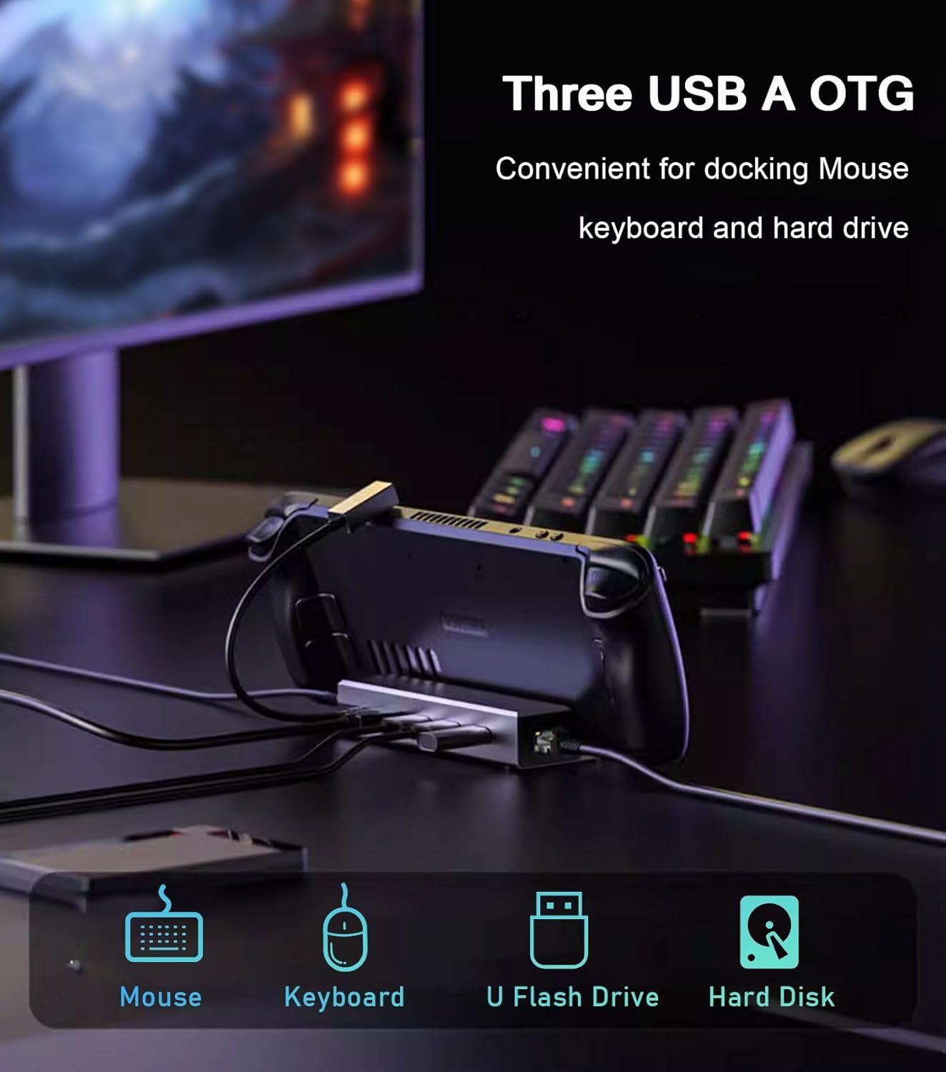 Steam Deck/ROG Ally用6in1ドッキングス - Home Cinema Usb のレビューと価格