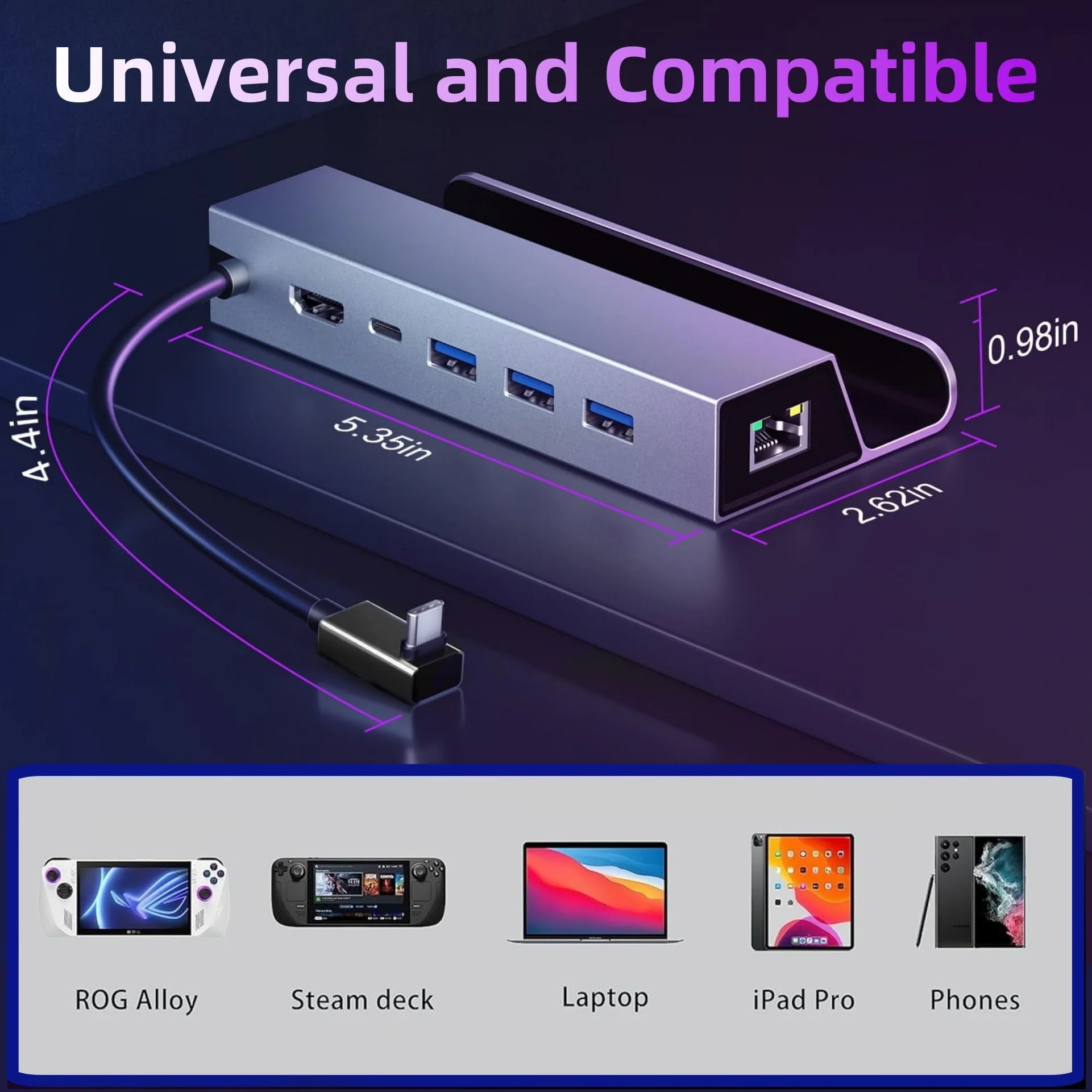 Steam Deck/ROG Ally用6in1ドッキングス - Home Cinema Usb のレビューと価格