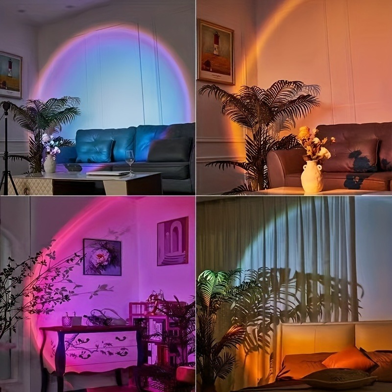 1個の鮮やかなサンセットプロジェクションライト - 16色ス - Home Cinema Led Projector のレビューと価格