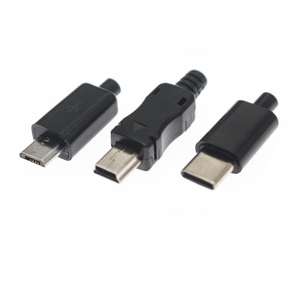 10個ミニusbタイプcオスヘッドとシースmicro usb - Home Cinema Usb のレビューと価格