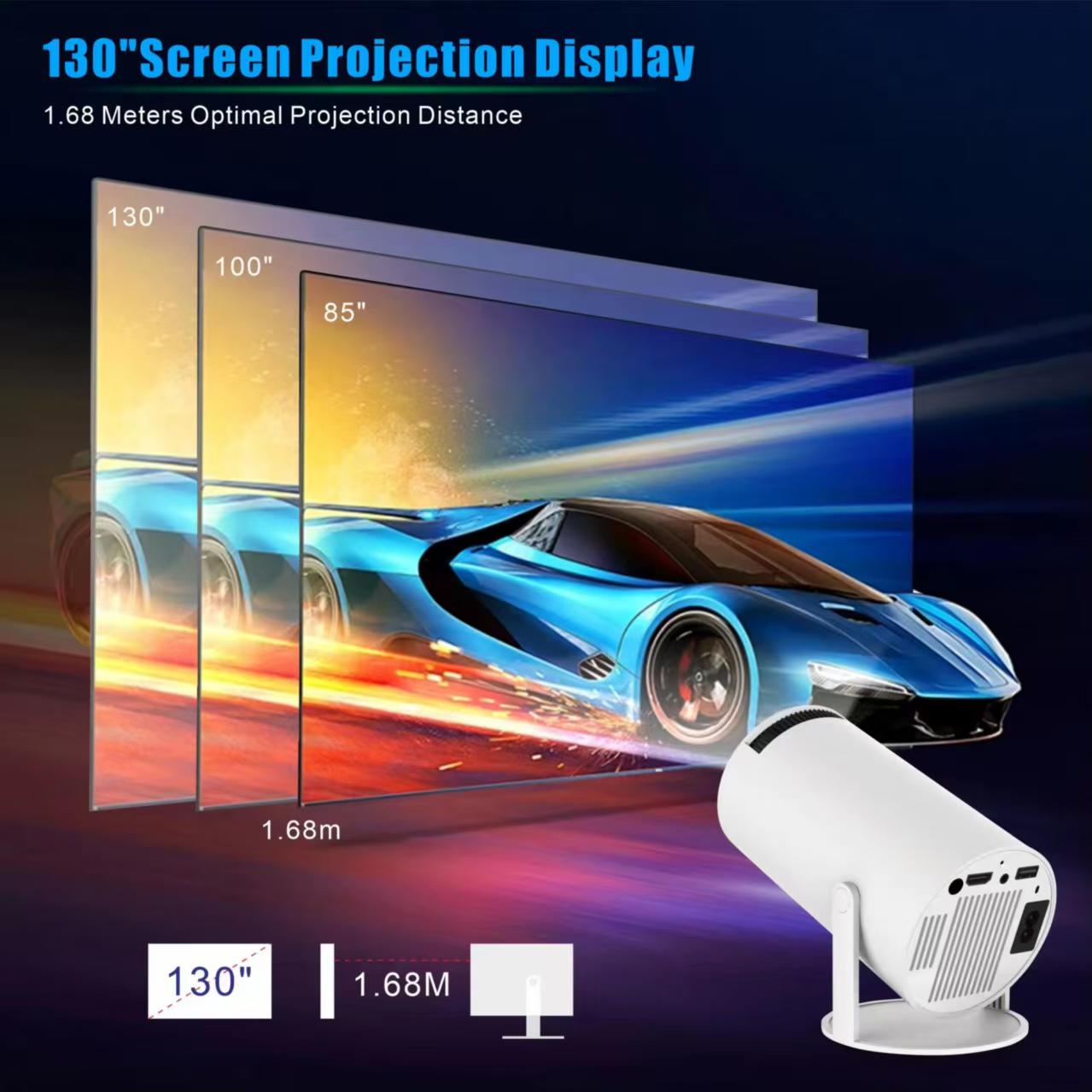 ミニHY300ポータブルプロジェクター Android 11 - Home Cinema Night のレビューと価格