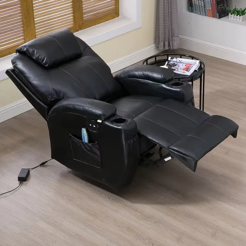 モダンな一人用リクライニングシネマチェア、合成皮革、伸縮式マ - Home Cinema For Small Room のレビューと価格
