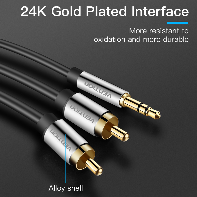Vention RCA ケーブル 3.5 に 2rca オー - Genius Home Cinema のレビューと価格